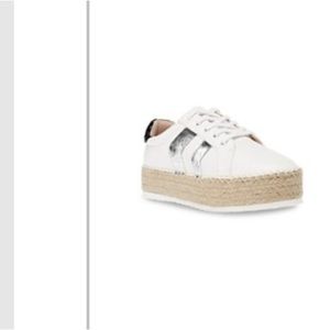 DV Dolce Vita Bianka Flatform Espadrille Chevron Sneakers